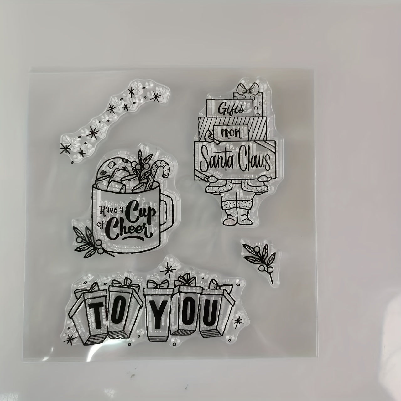 Christmas Santa Claus Metal Cutting Dies And Stamps Set
