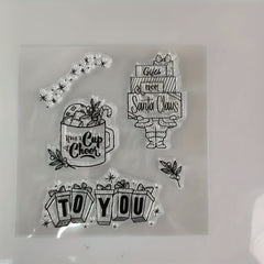 Christmas Santa Claus Metal Cutting Dies And Stamps Set