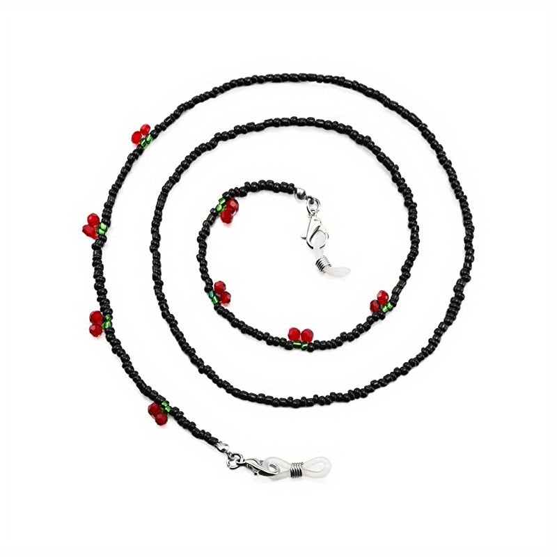 Crystal Beaded Glasses Chain Adjustable Eyeglasses Lanyard Strap