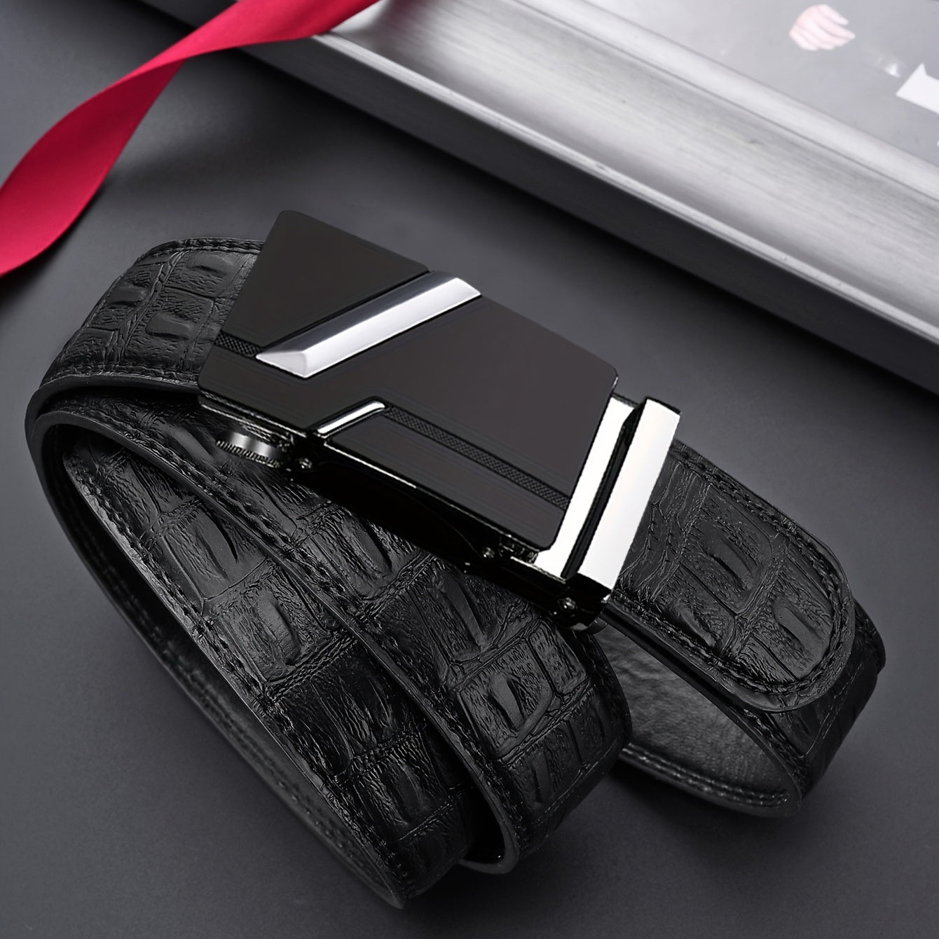 Men's Casual Auto Buckle Belt for Outdoors
