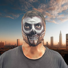 Halloween Party Prank Gag Mask Full Head Skull Costume Accessory Yellow