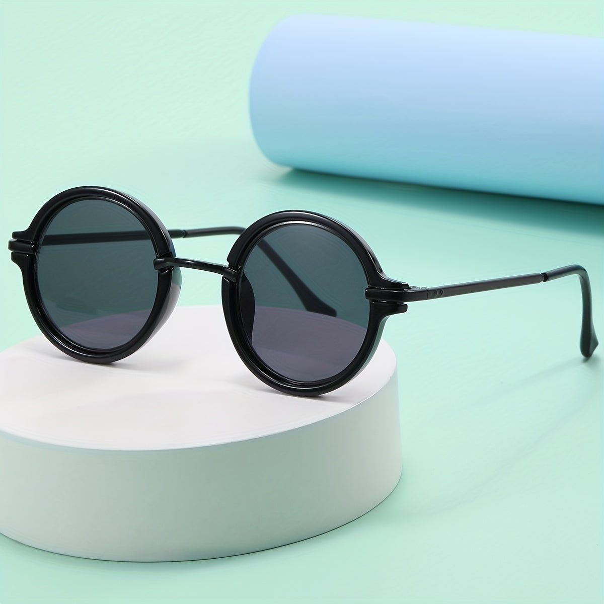 Kids Metal Round Sunglasses UV Protection