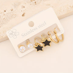 Eyes Love Heart Earrings Set - Cute and Stylish Jewelry Gift