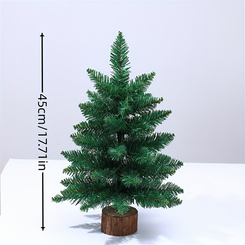17 71in Mini Small PE Mixed Pointed Christmas Tree Desktop Decoration