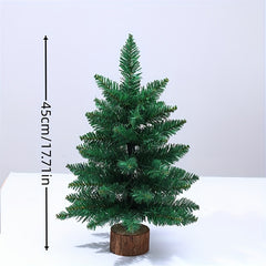 17 71in Mini Small PE Mixed Pointed Christmas Tree Desktop Decoration