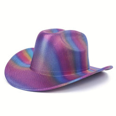 Men's Bronzing Breathable Cowboy Hat for Party