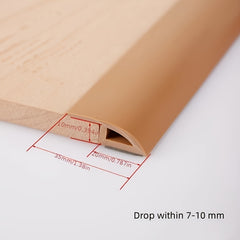 1pc 10 15mm PVC Self-adhesive Floor Mat Flat Button Strip for Flooring Threshold