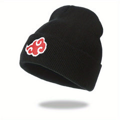 Cloud Embroidery Beanie Solid Knit Hat Hip Hop Cap