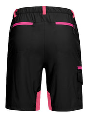 Women's Quick Drying Sports Shorts Zippered Pocket & Elastic Waist