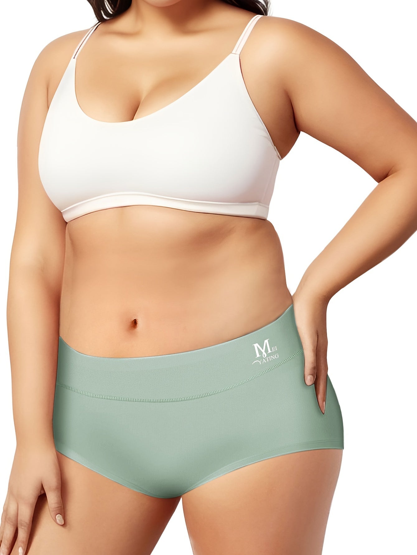 Women's Plus Size Elastic Waistband Comfort Panty