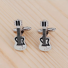 Guitar Cufflinks Violin Love Unique Shirt Accessories