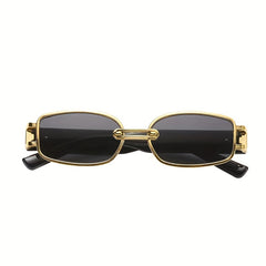 Square Metal Frame Sunglasses UV400