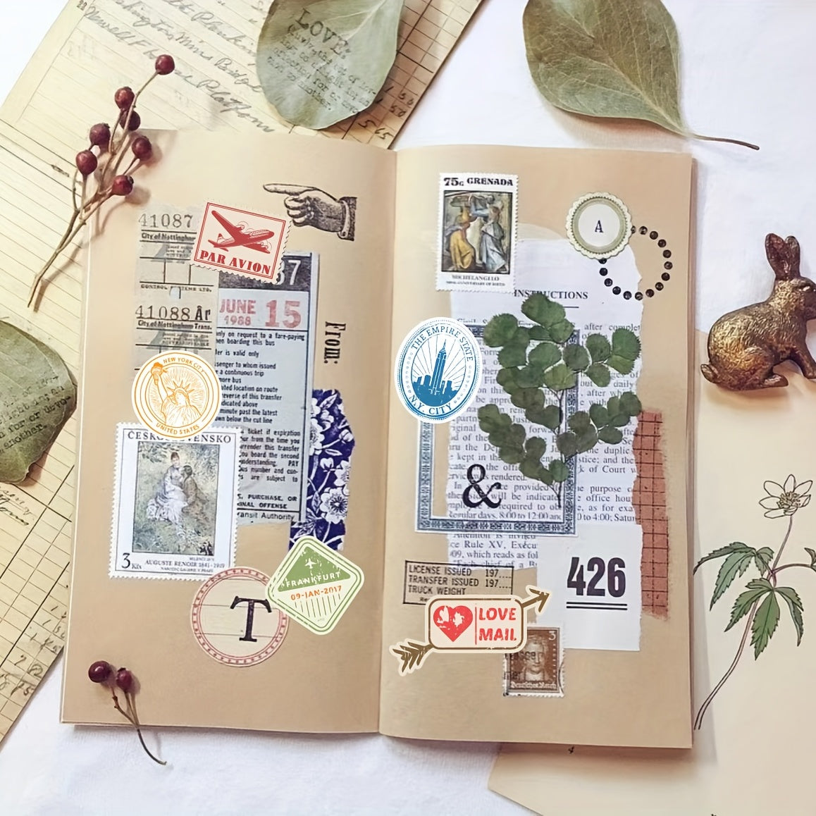 50 Travel Stickers for Suitcases, Phone Cases, Computers, Water Bottles