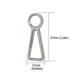 Titanium Carabiner Keychain for Outdoors