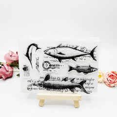 1pc Fish Transparent Stamp DIY Card Making Gift