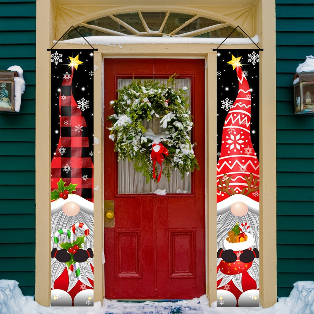 Christmas Porch Couplet Banner Decoration Welcome Banner