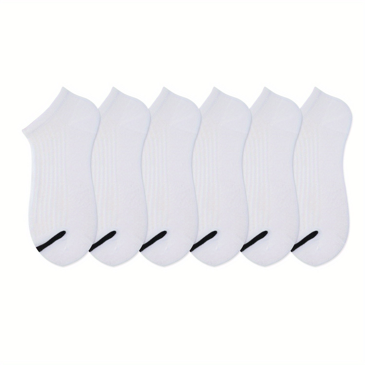 6 Pairs Women's Sports Ankle Socks Breathable & Comfy All Match Stockings