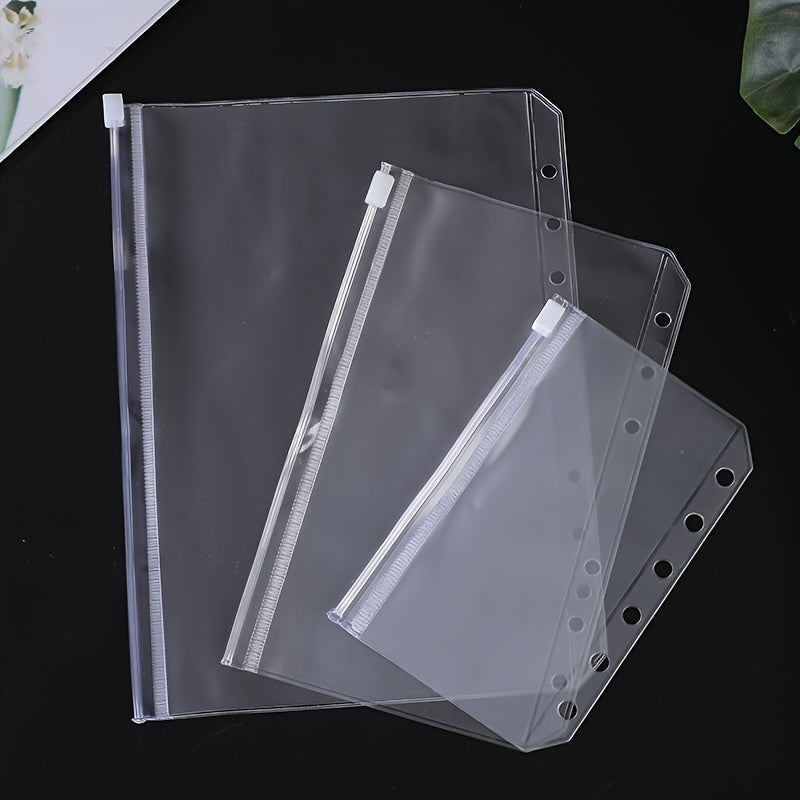 Office Document Bag with Zipper, A5A6A7 Loose leaf Storage