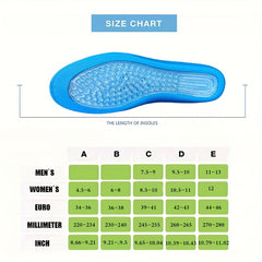 Air Cushion Insole High Elastic PU Sole Arch Support Absorption