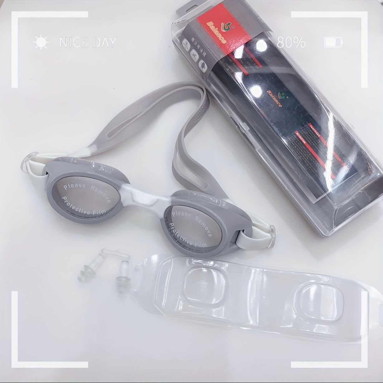 Adult Silicone Swimming Goggles Anti-fog UV Protection Waterproof