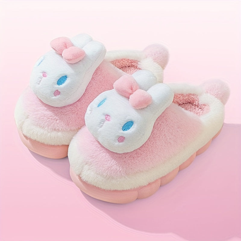Cartoon Furry Girls House Shoes Non Slip Soft Bottom Indoor Walking Shoes
