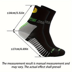 Men's Mid Crew Sport Socks Nylon Blend Breathable for Basketball Training