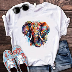 6pcs Animals DIY Iron On Transfer Stickers For T-shirts Jackets Jeans