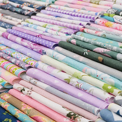 50Pcs Floral Cotton Fabric Bundle for DIY Craft Doll Clothes Sewing Patch