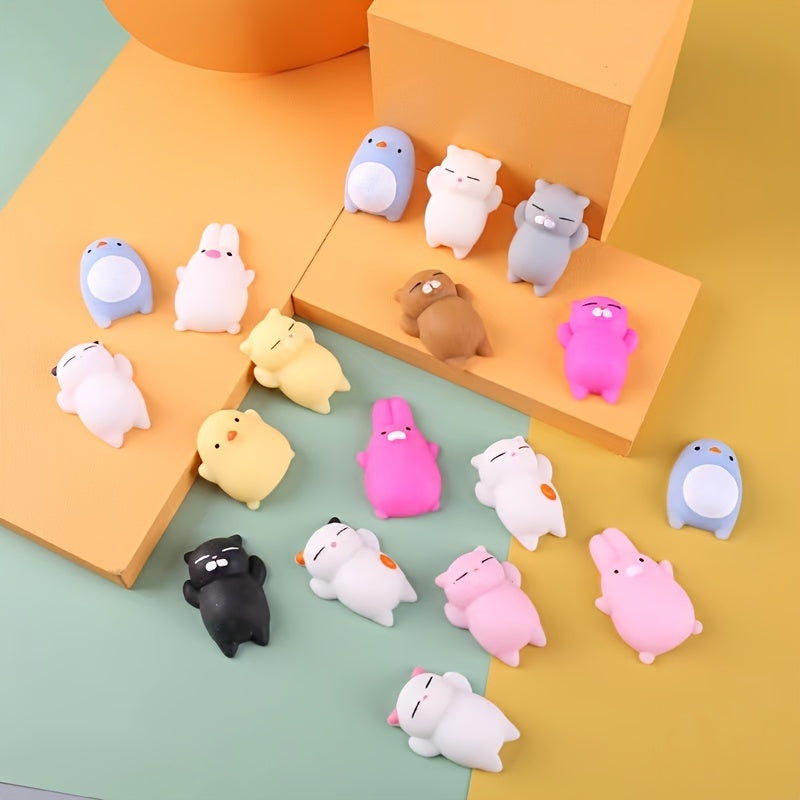6pcs Animal Pinch Funny Toys Cartoon Decompressing Trick Balls