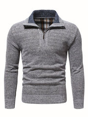 Men's High Neck Fleece Pullover Sweater