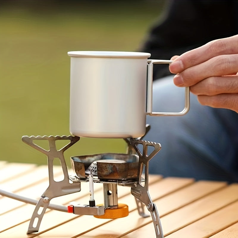 300ml Portable Folding Aluminum Water Cup for Camping Picnic Hiking