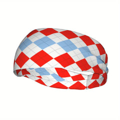 Check Plaid Breathable Headband for Sport & Casual Outfits