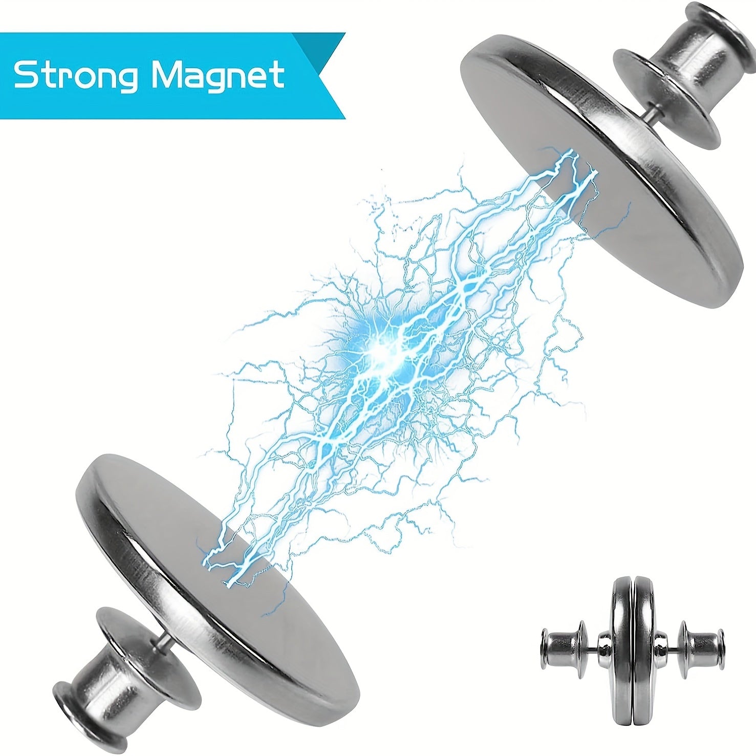 6 Pair Magnetic Button Curtain Weights Holdbacks for Home Drapery