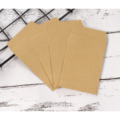 100 Cowhide Paper Small Coin Envelopes Self-Adhesive Seed Envelopes
