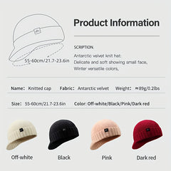 Windproof Knitted Beanie Hat for Men and Women