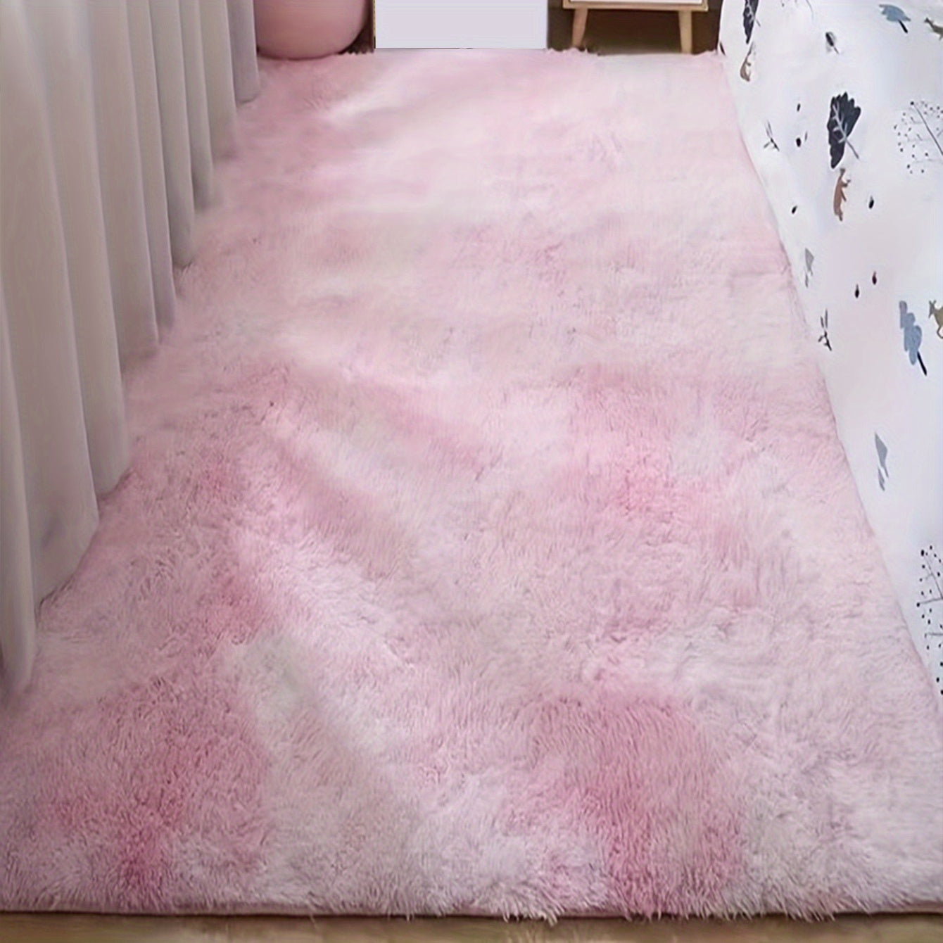 Soft Area Rug for Bedroom Living Room Washable Shag Furry Carpet