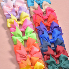20pc Sweet Ribbon Bow Hair Clips Set Girls Hair Accessories