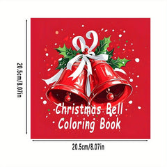 Christmas Bell Coloring Book for Adults: Festive Red Bells Holly & Ribbons Paper