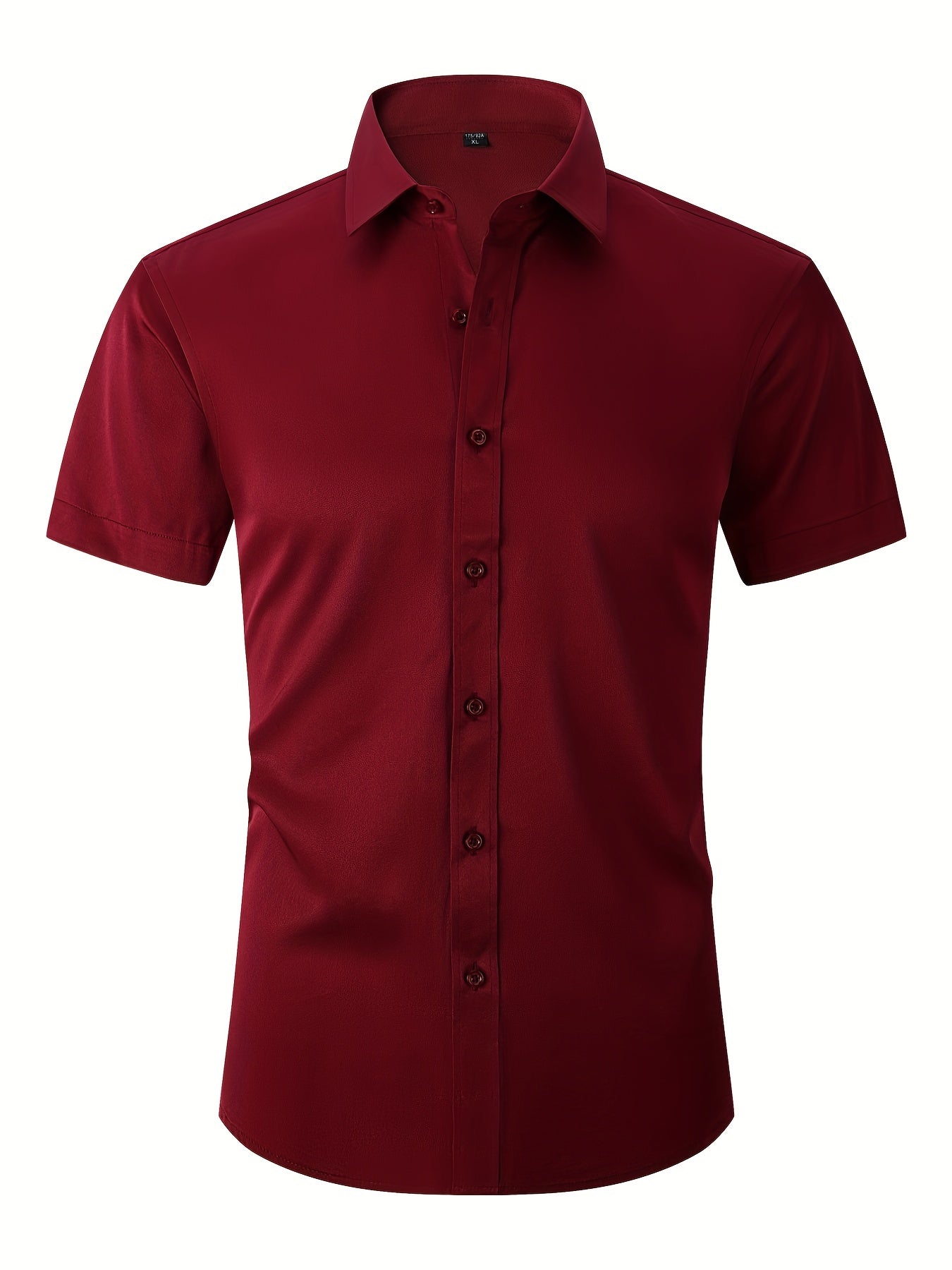 Men's Slim Formal Button Up Shirt for Business Occasion