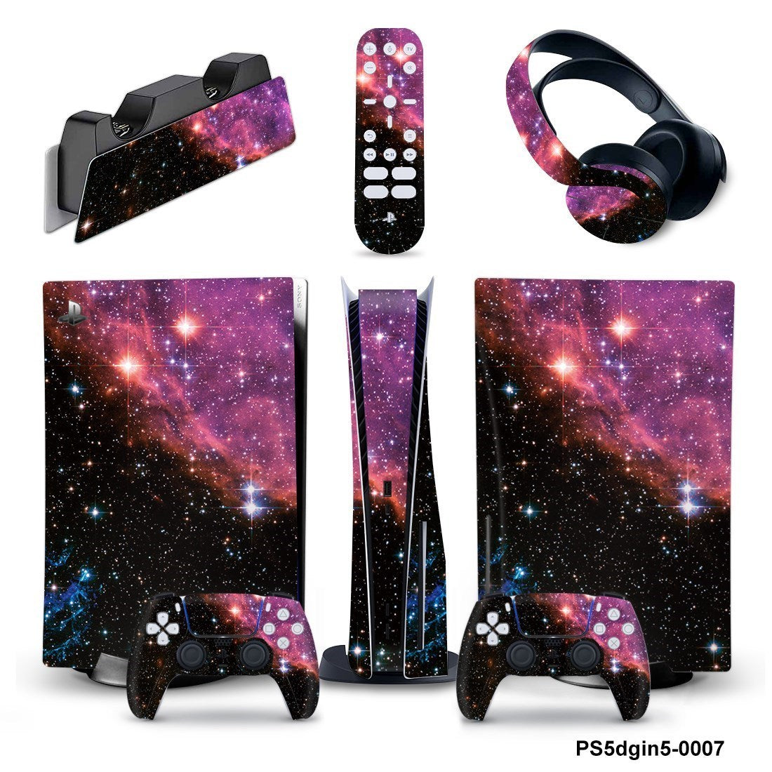 PS5 Full Set Skin Decal Cover for Console & Accessories