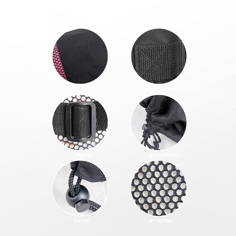 Widen Mesh Yoga Mat Bag, Drawstring Closure