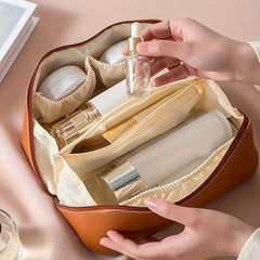 Large Capacity Portable Cosmetic Case Travel Toiletry Bag