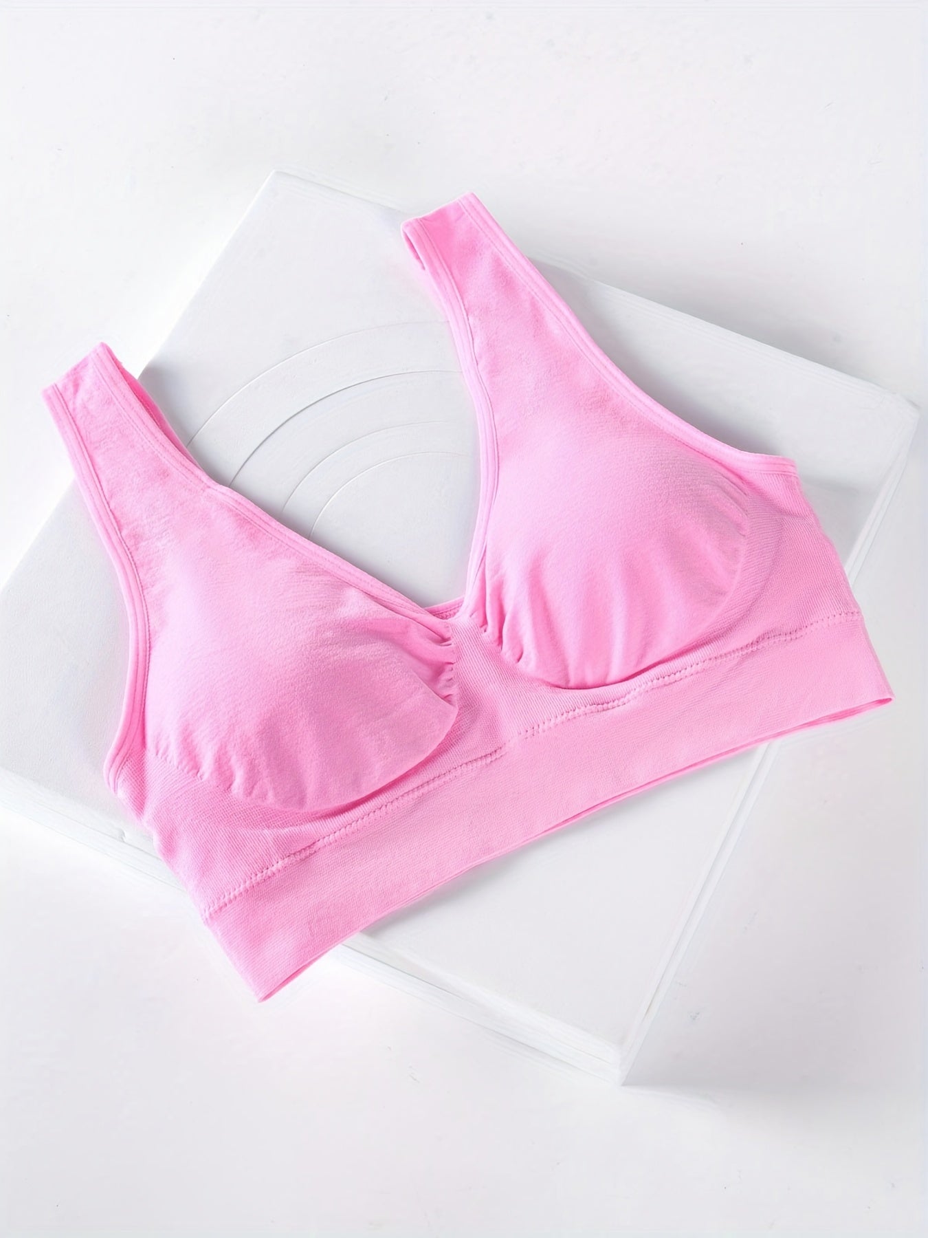 Women Lightly Lined Wire Bra Push Up Deep V Underwire Double Support