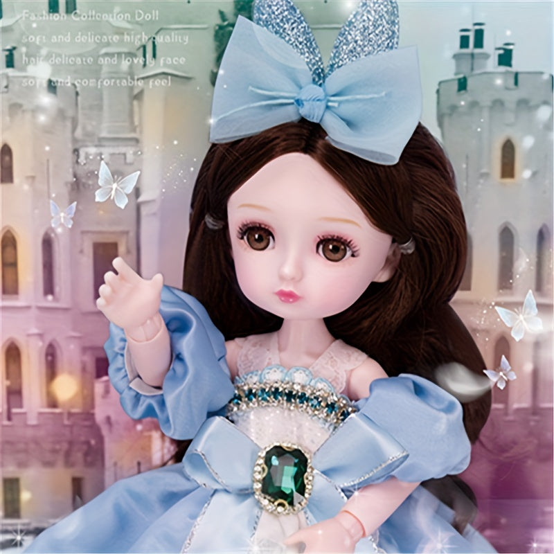 Adorable 13 Joints Sweet Doll with Realistic 3D Eyelashes and Hair