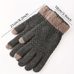 Warm Touch Screen Knitted Gloves for Winter Cycling Driving