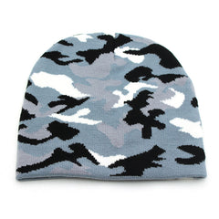 Camouflage Knitted Hat Men Beanie Women Winter Hats For Men Bonnet Knit Caps