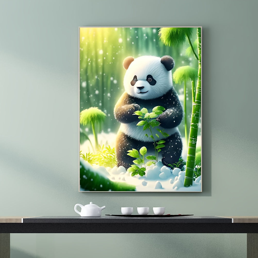 Panda Pattern Canvas Painting Poster for Home Wall Decoration
