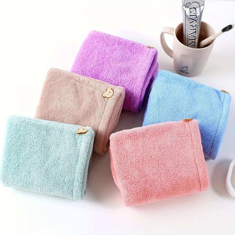 Coral Velvet Hair Towel Soft Hair Drying Cap