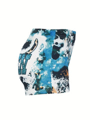 WALLEN Graphic Print Skinny Shorts for Women