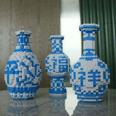 4600pcs Porcelain Vase Building Block Set